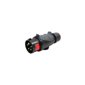16A 415V 3P+N+E Black Plug (0153-6x)