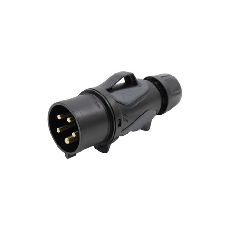 32A 415V 3P+N+E Black Plug (0253-6x)