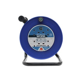 25m 13A 4 Socket Mains Extension Reel (LDCC2513/4BL)