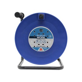 50m 13A 4 Socket HD Mains Extension Reel (HDCC5013/4BL)