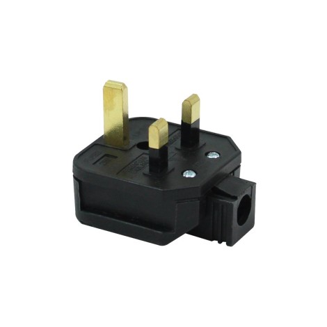 13A HD Mains Plug, Black (HDPT13B)