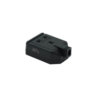 1 Gang 13A HD Mains Socket, Black (ELS13B)
