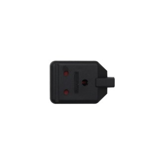 1 Gang 15A Round Pin HD Mains Socket, Black (ELS15B)