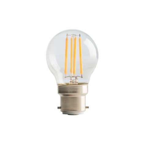 4W LED CLEAR GOLF BALL FILAMENT LAMP, B22 2700K