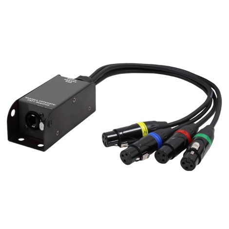 etherCON to DMX Multicore Adaptor 3-pin Female XLR Tails