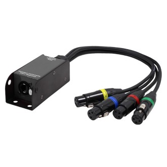 etherCON to DMX Multicore Adaptor 3-pin Female XLR Tails