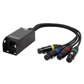 etherCON to DMX Multicore Adaptor 3-pin Female XLR Tails