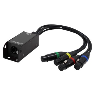 etherCON to DMX Multicore Adaptor 5-pin Female XLR Tails