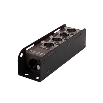 etherCON to DMX Multicore Adaptor 3-pin Female XLR Sockets