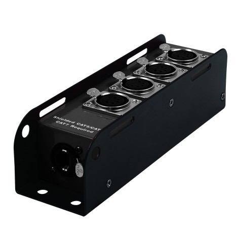 etherCON to DMX Multicore Adaptor 5-pin Female XLR Sockets