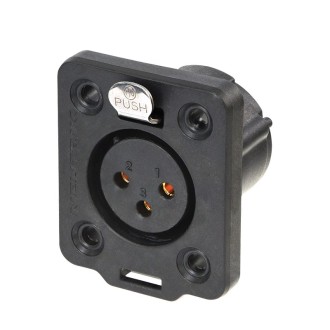 XLR 3-pin Female Chassis Socket NC3FDX-TOP