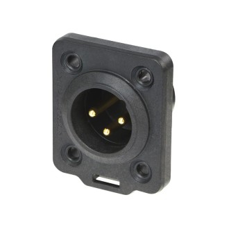 XLR 3-pin Male Chassis Socket NC3MDX-TOP
