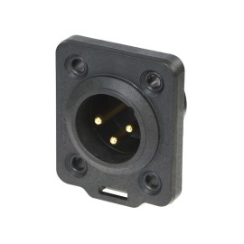 XLR 3-pin Male Chassis Socket NC3MDX-TOP