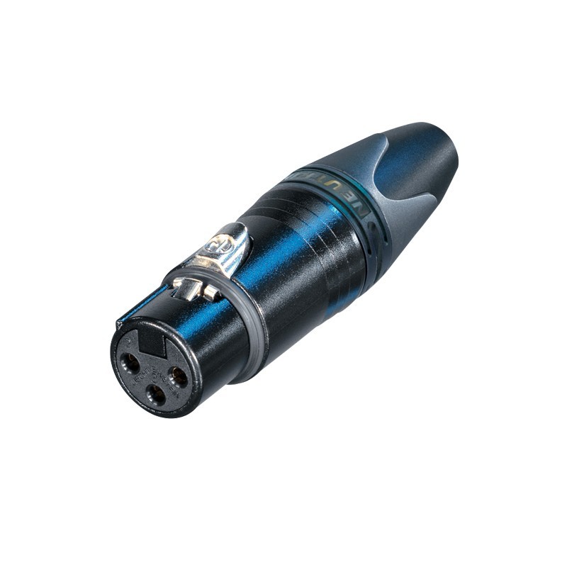 XLR 3-Pin Female Cable Socket Black NC3FXX-B