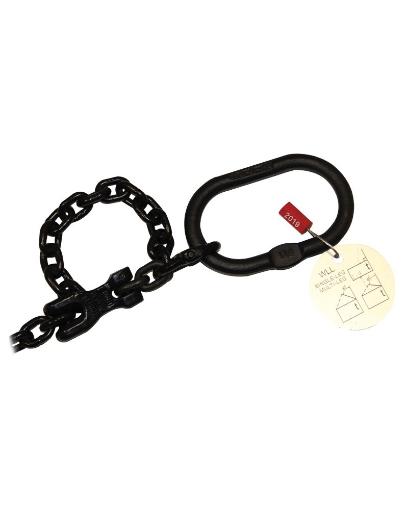 BLP Grade 6mm Black STAC Chain, 1.4T WLL 1m