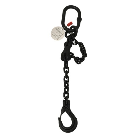 BLP Grade 8mm Black STAC Chain, 2.5T WLL 1m