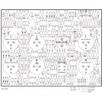 Mackie SWA1801 Input PCB Assembly Board 23020790