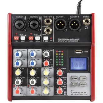 Citronic CSM-4 Mixer with USB / Bluetooth Player