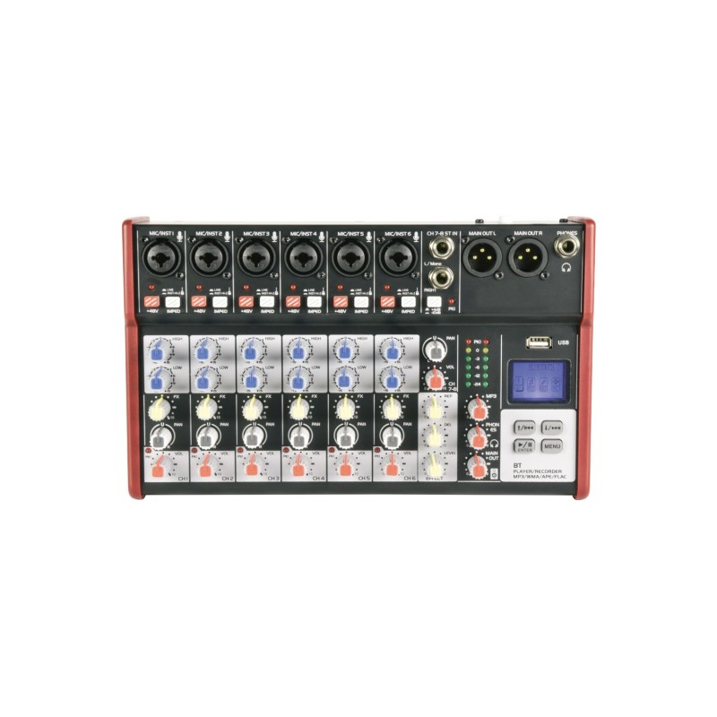 Citronic CSM-8 Mixer with USB / Bluetooth Player
