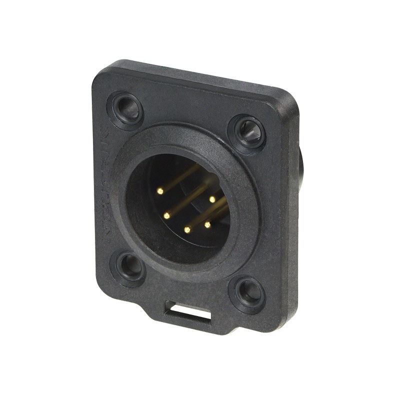 XLR 5-pin Male Chassis Plug NC5MDX-TOP