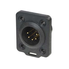 XLR 5-pin Male Chassis Plug NC5MDX-TOP
