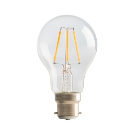 4W LED Clear GLS Filament Lamp, B22 2700K
