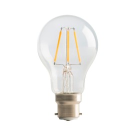 4W LED Clear GLS Filament Lamp, B22 2700K