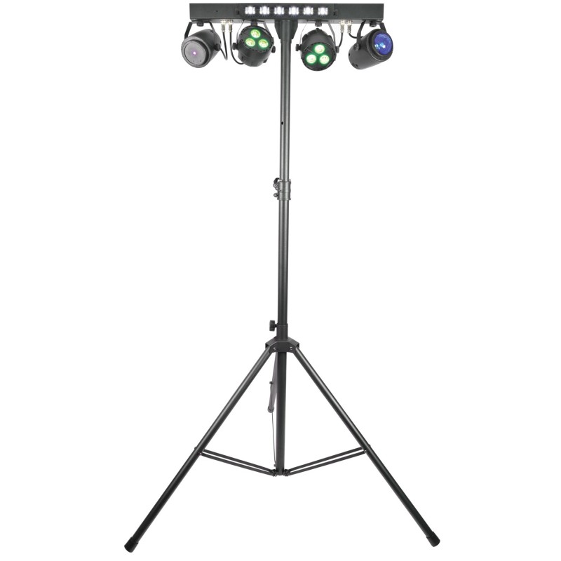 Qtx Stage Bar - PAR+ Fireball + Laser + UV/Strobe + Stand