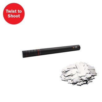 Handheld Confetti Cannon 50cm Silver