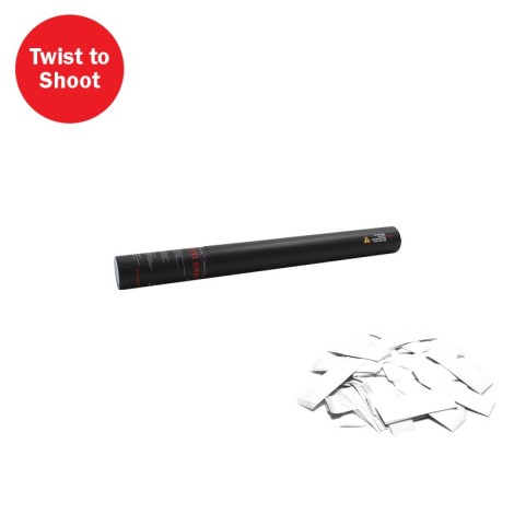 Handheld Confetti Cannon 50cm White