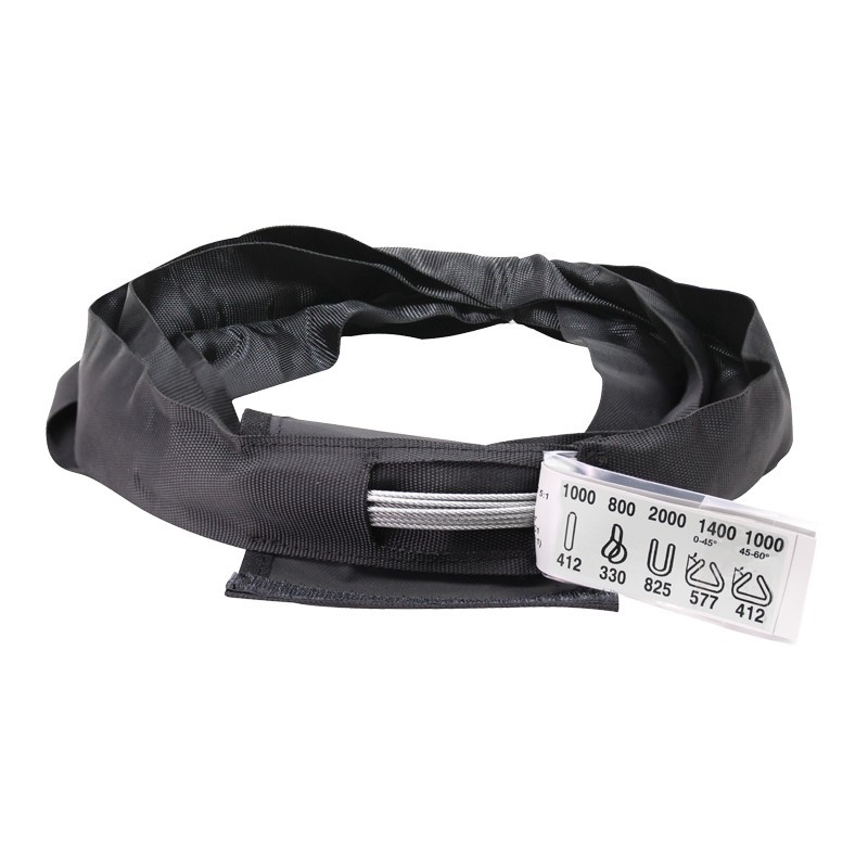 Black Softsteel 1 Ton WLL, Working Length 2m
