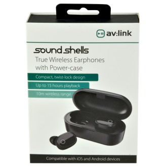 Avlink True Wireless Bluetooth Earphones & Charging Case Black