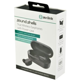 Avlink True Wireless Bluetooth Earphones & Charging Case Black