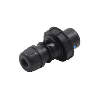 16A 230V IP67 2P+E Black Plug (0132-6X)