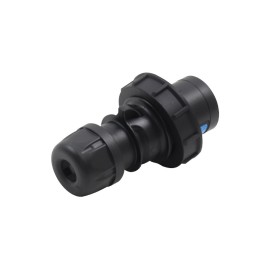 16A 230V IP67 2P+E Black Plug (0132-6X)