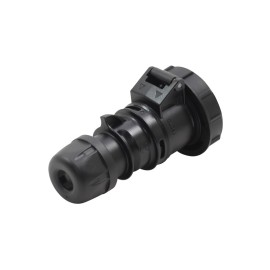 16A 230V IP67 2P+E Black Socket (2132-6X)