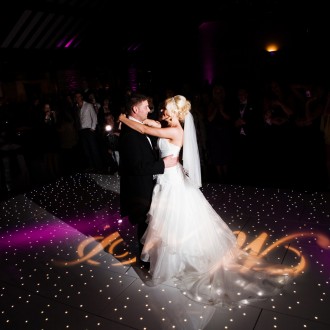 LEDJ Black Starlit Dance Floor System 16ft x 16ft