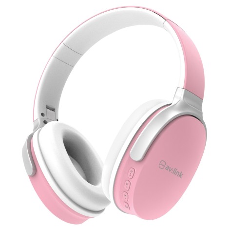 Avlink Over-Ear Wireless Bluetooth Headphones Pink