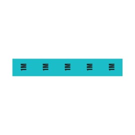 Cable Length ID Tape (24mm x 33m) - 1m Light Blue
