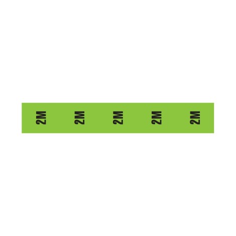 Cable Length ID Tape (24mm x 33m) - 2m Light Green