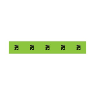 Cable Length ID Tape (24mm x 33m) - 2m Light Green