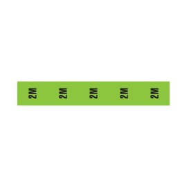 Cable Length ID Tape (24mm x 33m) - 2m Light Green