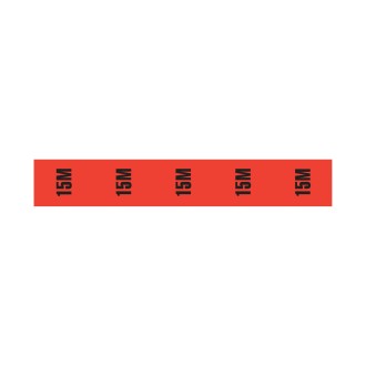 Cable Length ID Tape (24mm x 33m) - 15m Red