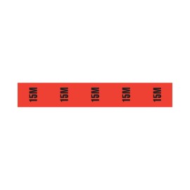 Cable Length ID Tape (24mm x 33m) - 15m Red
