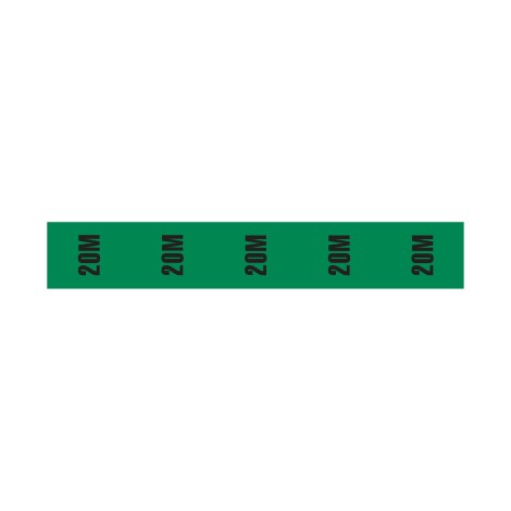 Cable Length ID Tape (24mm x 33m) - 20m Green