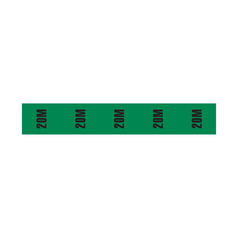 Cable Length ID Tape (24mm x 33m) - 20m Green