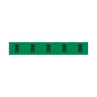 Cable Length ID Tape (24mm x 33m) - 20m Green
