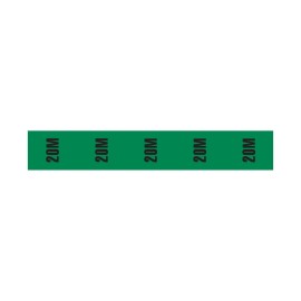 Cable Length ID Tape (24mm x 33m) - 20m Green