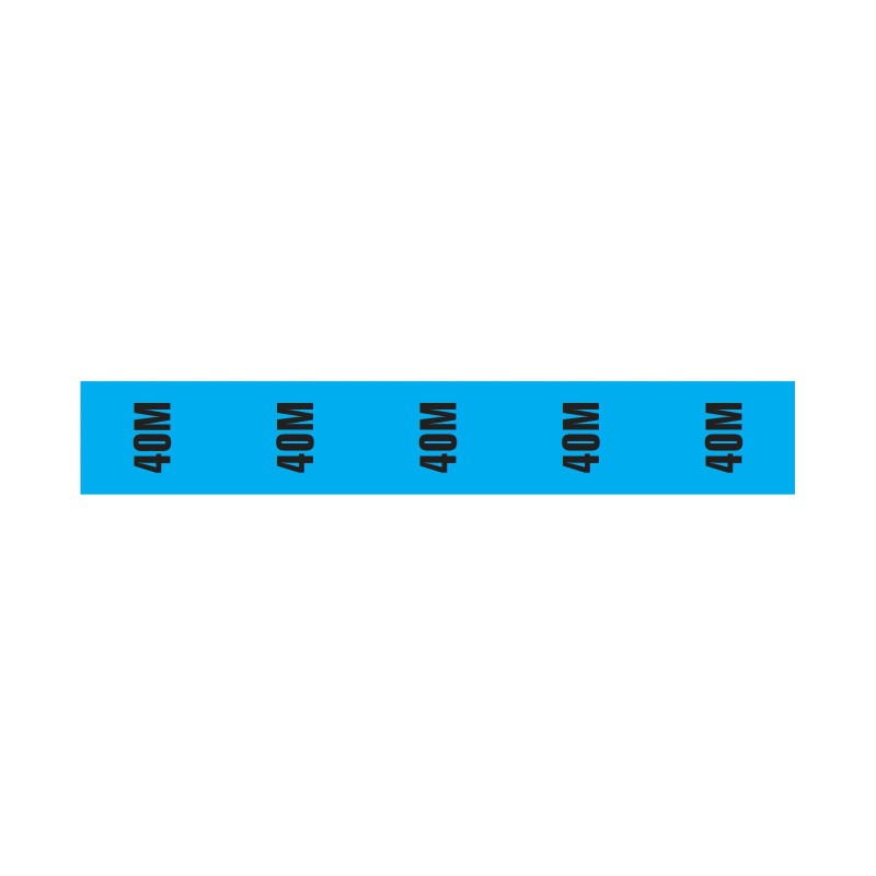 Cable Length ID Tape (24mm x 33m) - 40m Blue