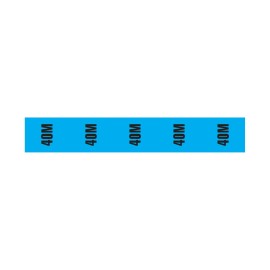 Cable Length ID Tape (24mm x 33m) - 40m Blue